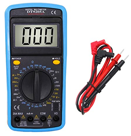 GOLDMAN SERVICE | Multimetro digitale professionale, tester per elettricisti, multimetro, amperometro, ohmmetro, voltmetro. Tester di corrente. Schermo LCD