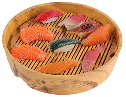 Assiette de Glace Sèche de La Cuisine Moléculaire Assiette Sashimi Sushi Plateaux de Restaurant Plat de Service de Forme Ronde Nettoyage Facile Amovible ( Size : Diameter:40cm )