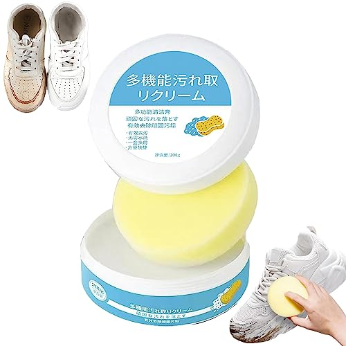 Crème Nettoyante Multifonctionnelle Pour Chaussures, Nettoyant Pour Chaussures Blanches, Multifonctionnelle Avec éponge, Crème Nettoyante Pour Chaussures Blanches Avec Gomme éponge (1 boîte)