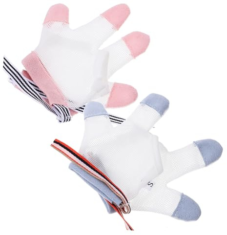 ifundom 6par Finger Sucking Stop Gloves För Justerbara Och Hudvänliga Fingertoppsskydd Skydd Tumsugning Och Klösning För Hem Och Utomhusbruk