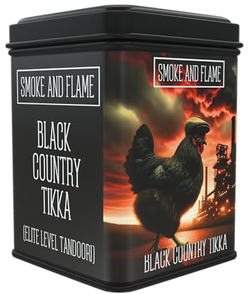 Black Country Chicken Tikka 200g, BBQ Dry Spice Mix For Fish Chicken Lamb, Flavourful BBQ Rub Seasoning with Garam Masala and Kashmir Chilli, Vegan Friendly and No Preservatives