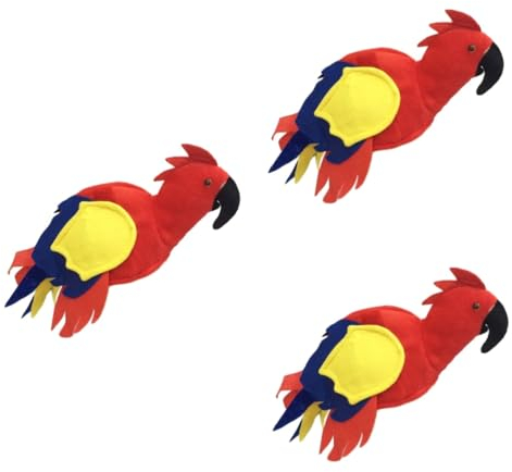 Abaodam 3stücke Parrot Hut Kostüm Party Zubehör Für Erwachsene Leichter Und Tragbarer Papageienhut Für Karneval Mottopartys Und Cosplay-aktivitäten