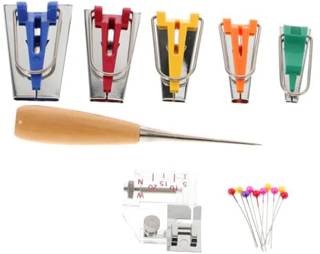 PHENOFICE Schrägbandformer-set 5-teilig Nähmaschinen-bindewerkzeug-set Stoff-quiltbandformer Für Kunsthandwerksprojekte