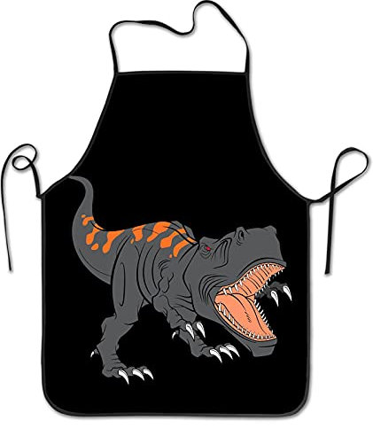 Personalisiert Malschürze Wilder Dinosaurier Schürzen Premium Bastelschürze Unisex Arbeitsschürze Für Kochen Köche