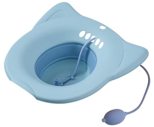 Healeved Bacino di Pulizia Pieghevole Sciacquone, Bidet per Disabili e Gravidanza, Materiale Sicuro e Salvaspazio, Smontabile e Appendibile per Uso Domestico e Personale Sanitario