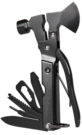 Geschenke für Männer Weihnachten, 15 in 1 Multitool Gadgets für Papa Geburtstagsgeschenk Adventskalender Füllung, Vatertagsgeschenk Weihnachtsgeschenke für Männer, Camping Zubehör (Schwarz)