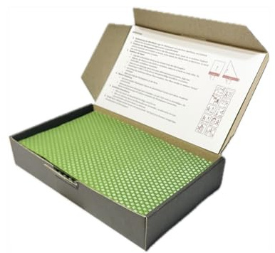 Ubswax Set di 10 Candele di Cera d'api da 20 x 12 cm, Candele Naturali Fai da Te per Bambini, ecologiche per la casa e la Scuola (Verde Chiaro)
