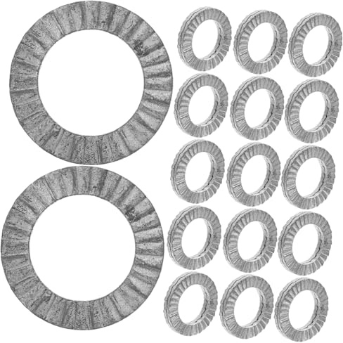 OUNONA Jeu De 20 Rondelles De Blocage À Coin M10 Rondelles De Blocage Anti-Desserrage Robustes Pour Vis Et Boulons Pour Une Fixation Sécurisée Dans Les Applications Industrielles Et