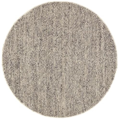 Nain Trading Texura Pearls 151x149 Handgewebt Modern Orientteppich Designteppich Rund Teppich Indien