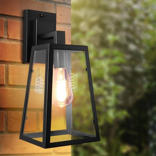 Lampada da Parete Vintage per Esterno, in Alluminio Impermeabile IP44 per Corridoio Giardino Balcone, Senza Lampadina
