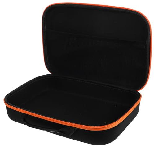 VINTORKY Oxford Cloth Tool Bag Long Portable Storage Case Orange Zipper Sturdy Power Drill Organizer for Electricians and Mechanics