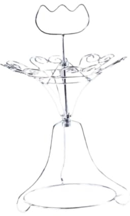 Gcljlmy Wine Glass Holder Glass Storage Hanger Iron 6 Hooks Wine Glass Display Stemware Rack for Glassware Kitchen Home Bar Cabinet