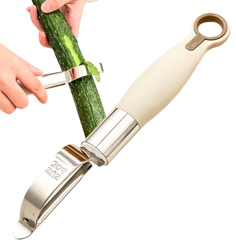 Sbucciatore via cucina - acciaio inossidabile peaper multifunzionale | pelr a pendolo Säler di sicurezza domestica con lama | Accessorio per Frutta e Verdura Lavabile in Lavastoviglie e Affettatrice