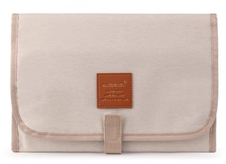 Wickelunterlage Unterwegs Beige Faltbare Tragbare Wickelunterlage Wickelunterlage Waschbar Wasserdichte Wickelunterlage für Babys Leicht Platzsparend Perfekt für Reisen Zuhause
