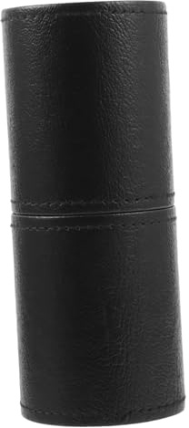 Noir Pot à Pinceaux Grand Rangement en Cuir Pu, de Maquillage | Pinceaux et Crayons, Usage Table et Maison, Design Simple, Aspect Élégant