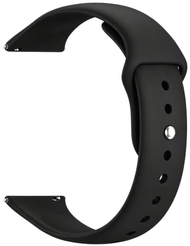 Sundara Bracelet montre silicone 18mm 19mm 20mm 22mm compatible avec les montres Garmin/ID205L/Galaxy/Huawei/Amazfit/Coros unisexe tendance et polyvalent