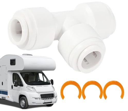 Générique Raccordo per Tubo 'Acqua per Campeggio | Raccordo per Scarico da 13 mm per Tubo, di Scarico per Attrezzature da Campeggio,Accessorio di Collegamento per