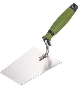 Colorus Profi Stuckateur Kelle 160 mm | Maurerkelle Edelstahl, rostfrei | Stukkateurkelle mit 2K Griff | Putzkelle Trapezkelle Putzerkelle | Stuckateurwerkzeug
