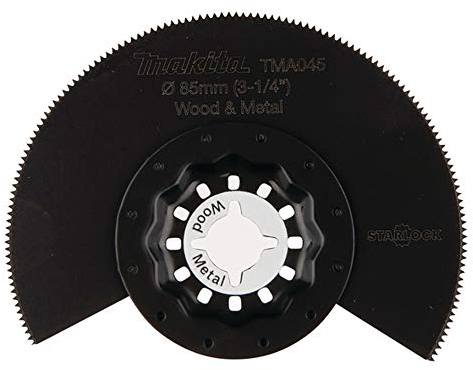 Makita B-64799 Starlock BiM Segmentsägeblatt 85 mm TMA045 wood and metal, für Holz und Metall, für Multitool, Multifunktionswerkzeug, 1 Stück