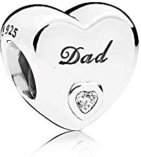 FGT Breloque en forme de cœur S925 avec inscription « Daughter Mum Sister Dad Granddaughter Auntie Wife Best Friends » - Pour bracelets à breloques Pandora - Cadeau d'anniversaire pour femme, taille