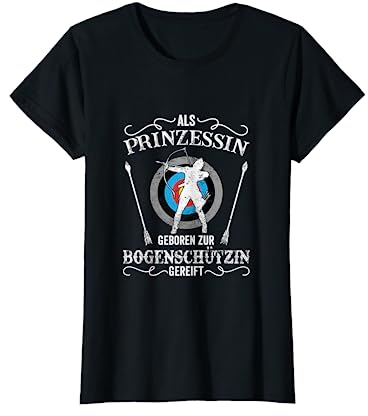 Bogenschützin Bogenschießen Pfeil und Bogen Bogensport T-Shirt