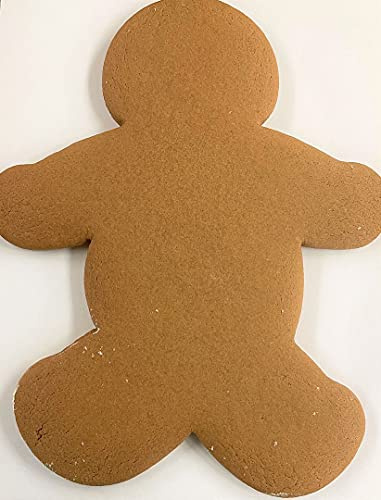 Scott's Cakes Hand Rolled & Fresh Baked Undecorated Christmas Jumbo 11 Gingerbread Man