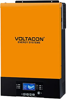 Voltacon Onduleur solaire hors réseau 5 kW batterie 48 V, 230 VAC, Wi-Fi intégré et chargeur Bluetooth MPPT 120 A
