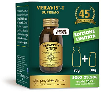 Dr. Giorgini COFANETTO VERAVIS-T SUPREMOgrani lunghi45°anniver.90g+30g - 120 g