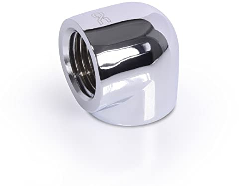 Alphacool 17589 Eiszapfen 20mm L-Verbinder G1/4 IG auf G1/4 IG - chrom Wasserkühlung Anschluss