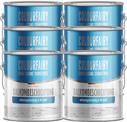 BAU DISCOUNT Colourfairy Balkonbeschichtung 15 Liter Antrazithgrau RAL7016