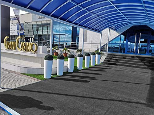 Césped artificial Roma 8mm 2x5m Gris | césped artificial de colores azul, rojo, blanco, verde.. | Césped artificial ideal decoraciones de interior o exterior con fácil instalación