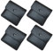 Ceniceros de Bolsillo,Ceniceros de Bolsillo Portátiles 4 Pack Ceniceros Reutilizables Ceniza de Cigarrillo PVC Inodoro Ignífugo