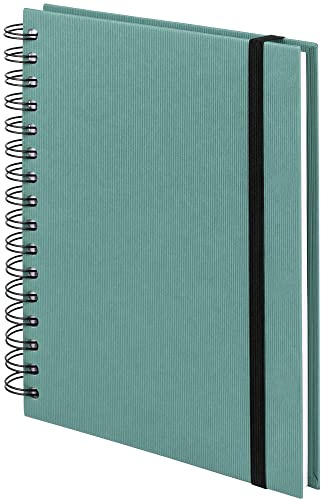 Rössler - S.O.H.O. Notizbuch DIN A5 160 Seiten Opal | Blankobuch mit Wire-O-Bindung und Gummizug für Notizen, Skizzen, Journaling und Planung