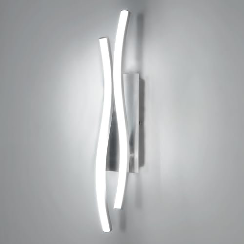 Tealight Applique Led da Parete Interno, Lampada da Parete，20W Applique Camera da Letto Luce Bianca Fredda 6500K, Moderno Lampada Muro, per Camera da letto Soggiorno Bagno Corridoio