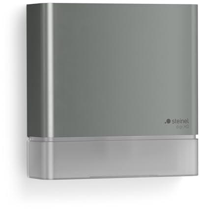 Steinel Bewegungsmelder MD IR D180 COM1 Anthrazit, 9 Zonen-Erfassungsbereich, Wandsensor mit 180° Erfassung, smarte Vernetzung per App