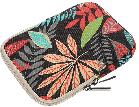 Mikikit Couverture de Protection pour Liseuse Électronique en Toile Élégante et Stylée, Étui Pratique pour Ranger Liseuse Électronique et Petits Accessoires