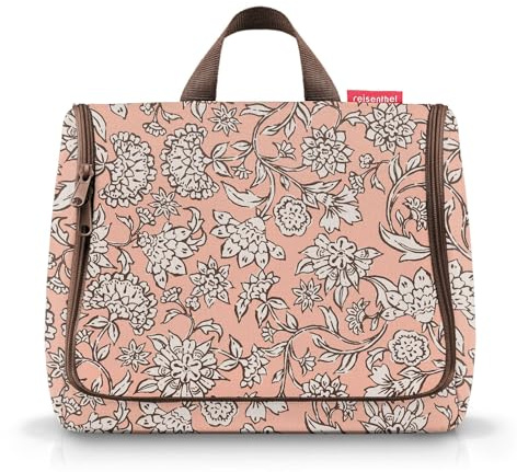 reisenthel toiletbag XL Dahlia Rose praktischer Kulturbeutel mit Haken, wasserabweisendes Material