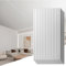 Art3d Confezione da 6 pannelli da parete 3D a doghe per decorazione di pareti interne, 0,6 x 1,2 m, in PVC, piastrelle decorative per soffitto a goccia, colore bianco