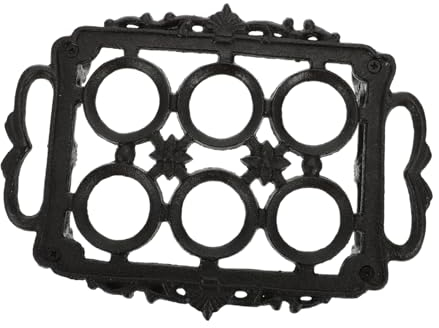 ABOOFAN 1 Pc huevera de Hierro Fundido Bandeja de Servir Bandeja de Almacenamiento de Almacenamiento de en casa Cesta de de Mesa estantes de exhibición