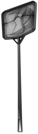 bephible Mini retino per piscina, facile da trasportare, struttura in plastica solida, portatile, di grande capacità, resistente, per la pulizia dei detriti delle foglie, colore nero