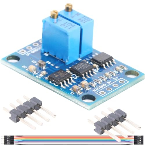 DAOKAI AD620 Modulo amplificatore di tensione 1,5-1000 Guadagno regolabile Microvolt Millivolt Modulo amplificatore di segnale ad alta precisione DC 3-12V con cavo pin header