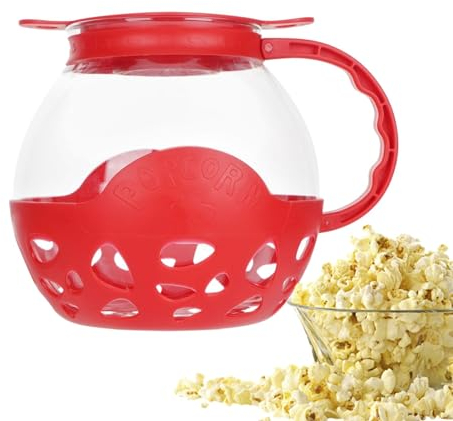 Machine à popcorn pour micro-ondes – Machine à popcorn réutilisable pour micro-ondes | Gadgets de cuisine avec couvercle en silicone, bouilloire à popcorn au micro-ondes maison pour la maison