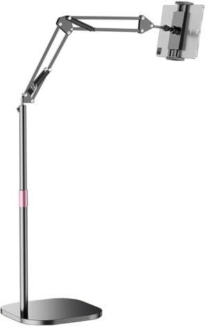 GIZNXBA Laptop Ständer Höhenverstellbar Tablet-Bodenständer Notebook Ständer Drehbar Overhead Bett Telefonhalterung Arm Stretchable Stand Holder Telefonständer Für 4.7~13'' Geräte