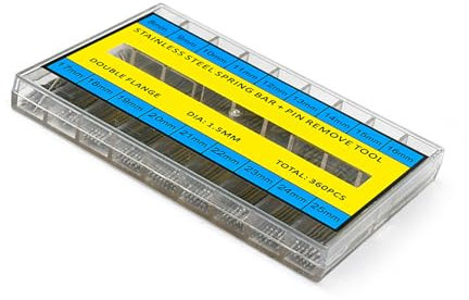 Set di 360 perni di collegamento per cinturini e perni di rimozione dei perni per gli appassionati di orologi e riparazioni professionali