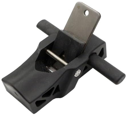 DIYEAH 2 Pièces rabot à bois bloc rabot à main raboteuses travail du bois outil à main raboteuse dégauchisseuse avion en bois Planeur de chanfreinage du bois acier Black