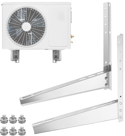 Soporte para Aire Acondicionado,Soporte Para Aire Acondicionado De Ventana - Base Robusta de Carga para Instalación en Apartamento Hogar Exteriores