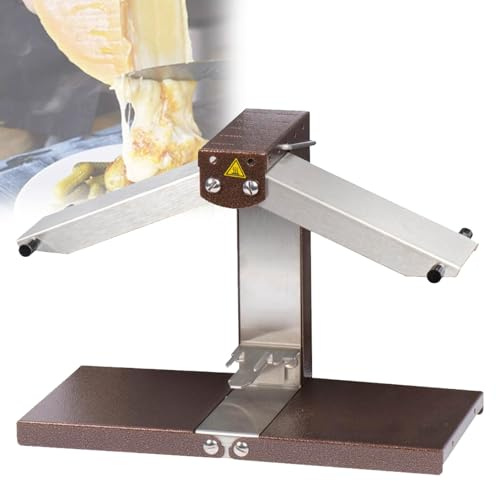 VzxCrue Macchina per Sciogliere Il Formaggio A Doppia Area di Riscaldamento, Macchina Elettrica Commerciale per Sciogliere Il Formaggio da Raclette, per La Cucina