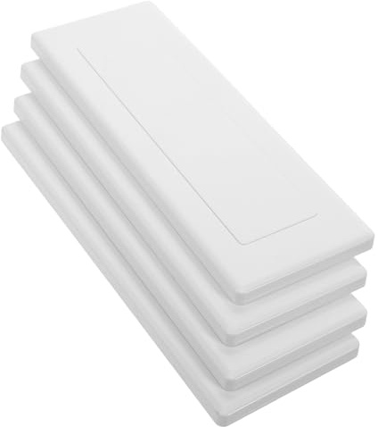 SOPOTUTU 4pièces Plaques De Recouvrement Pour Boîte Électrique Couvercles Décoratifs Plastique Plaques De Recouvrement Pour Boîte De Jonction Murale Lot De Couvercles De Prise