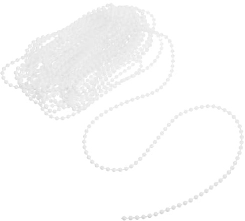 IMIKEYA Chaîne de Perles pour Store Enrouleur Pom Cordon de Remplacement Ajustable pour Stores Verticaux Romains et Vénitiens Kit Réparation avec Connecteurs Installation Facile et Coupe