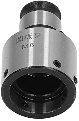 Itonash Boulon Taping Collet Collet Round Die Chuck Threading Tool en Acier en Carbone GT12 M8 avec clé Hexagonale pour Tapisser la Machine à Forage de Machine à Forage